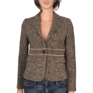 J. Crew schoolboy tweed blazer jacket